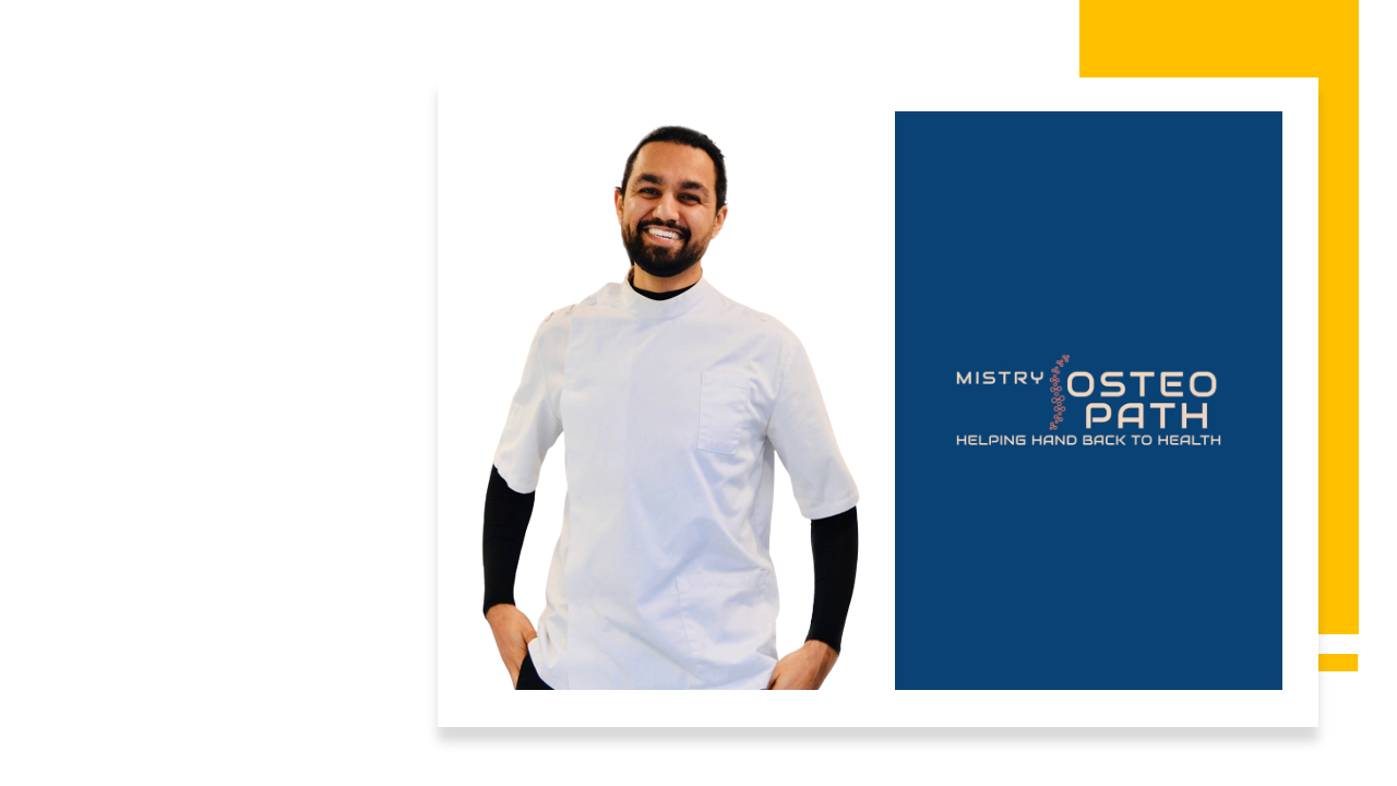 Ketan Mistry, osteopath